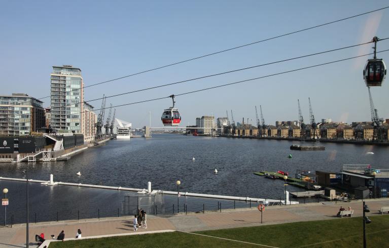 View from City Hall, Royal Docks