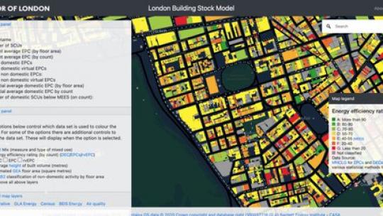Predicting energy use by property map screenshot