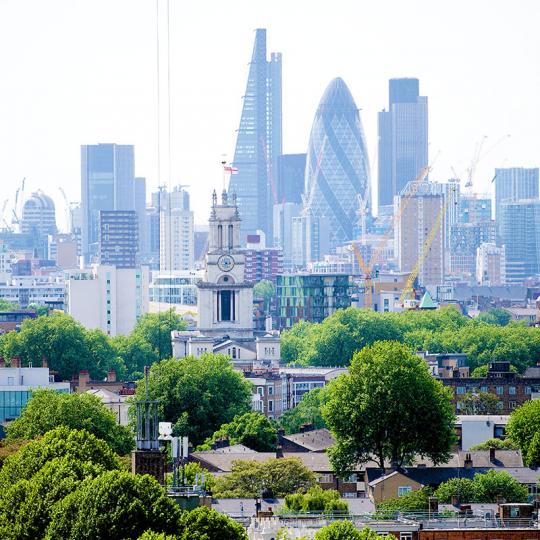 View of the London skyline